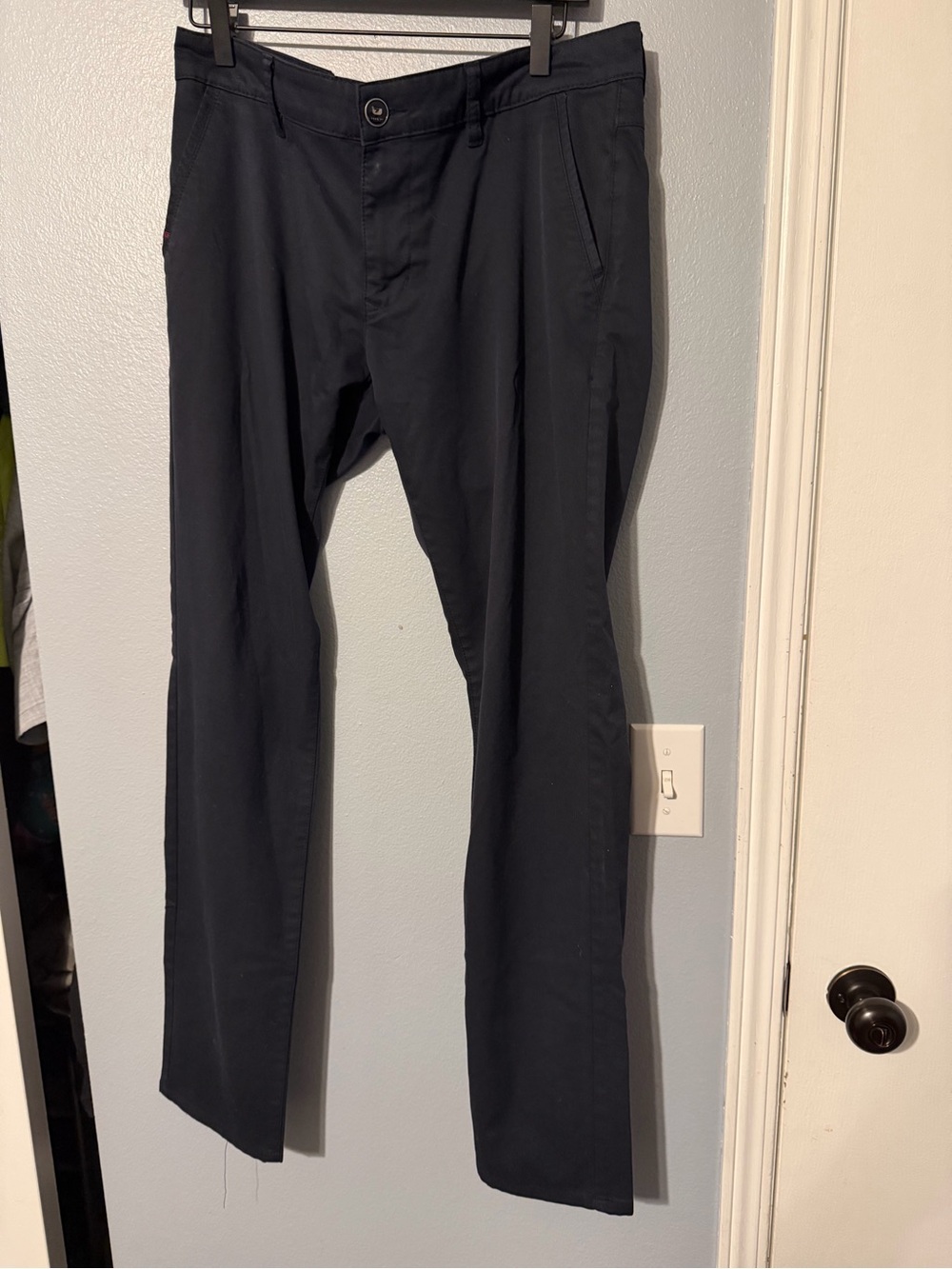 Men's Dark Navy Slim Chinos